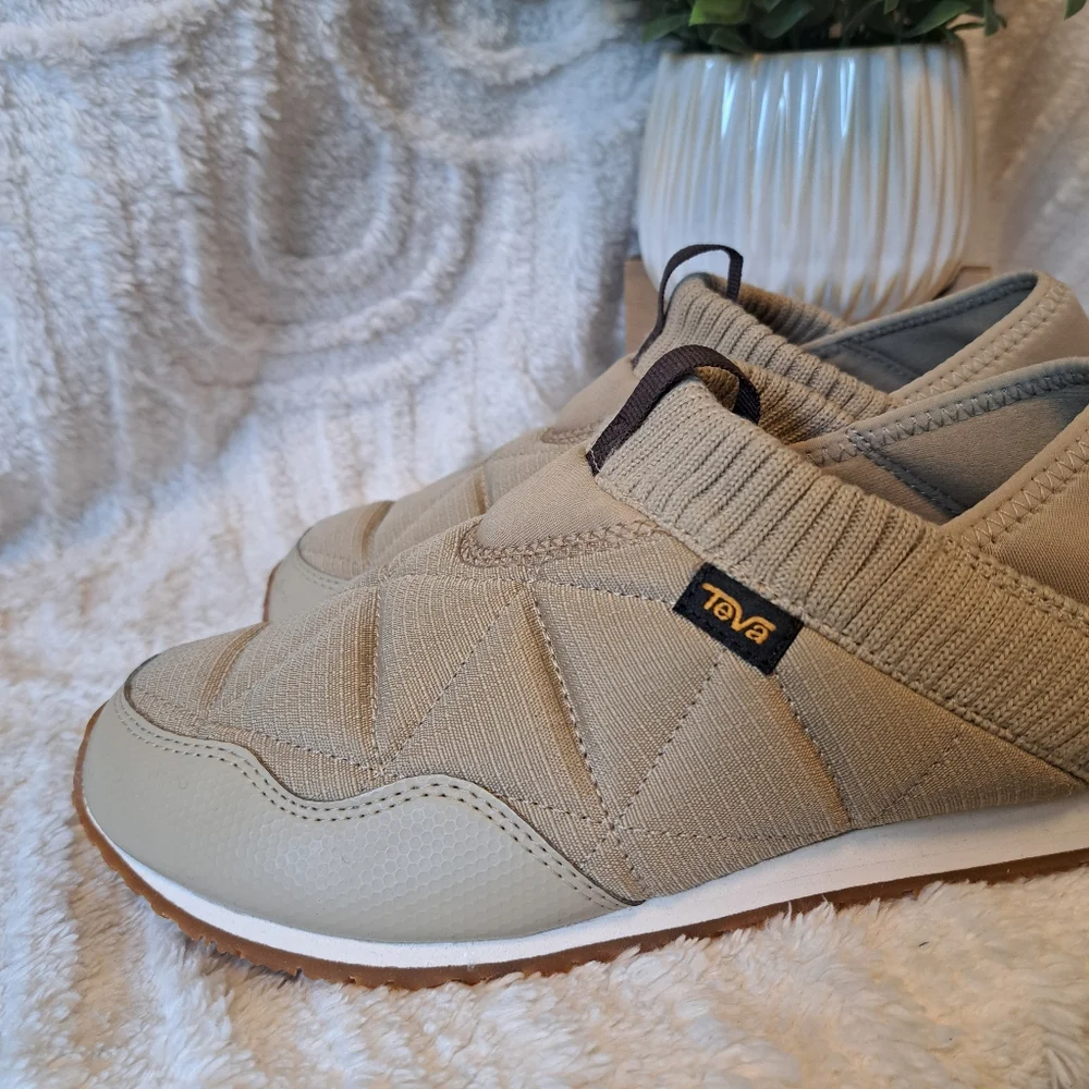 Teva Women's Slip-On Quilted Sneakers Beige